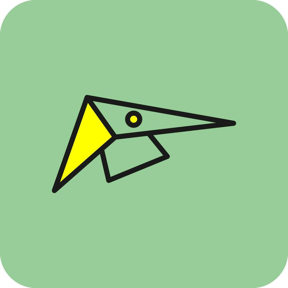 Hang gliding Vector Icon Design