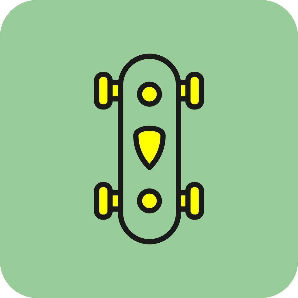 Longboard Vector Icon Design