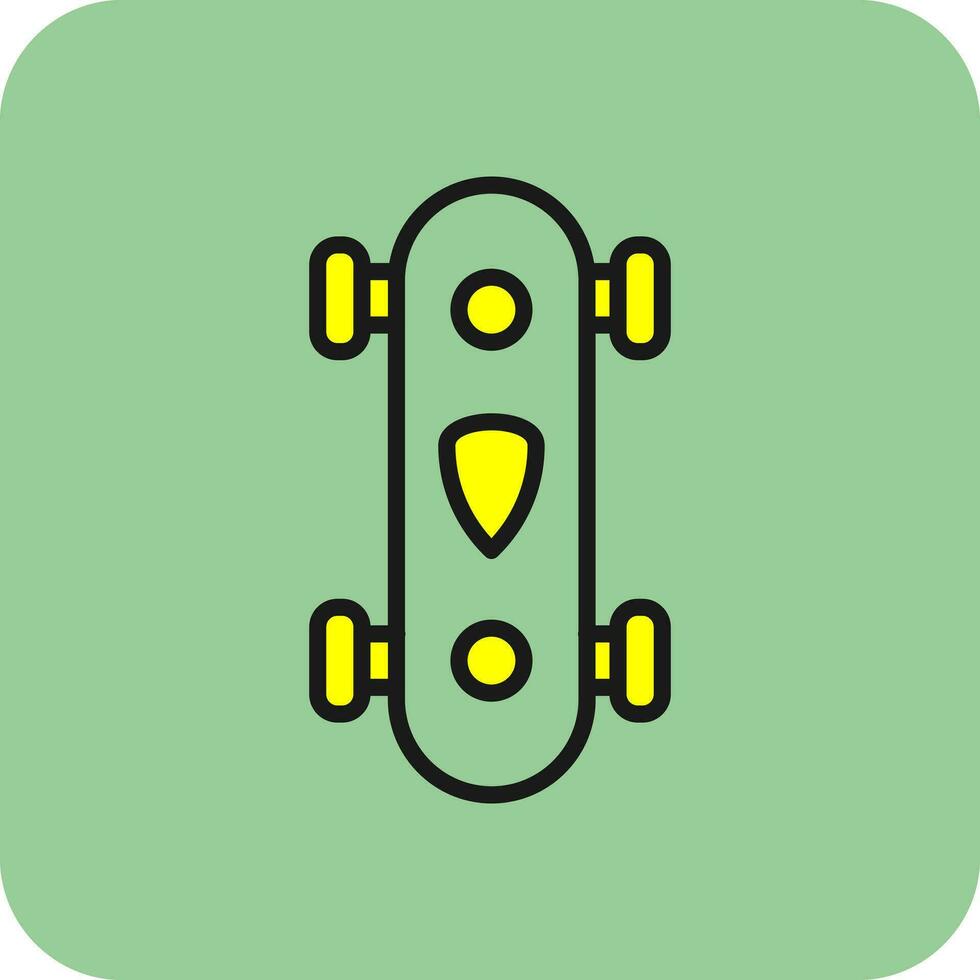 longboard vector icono diseño