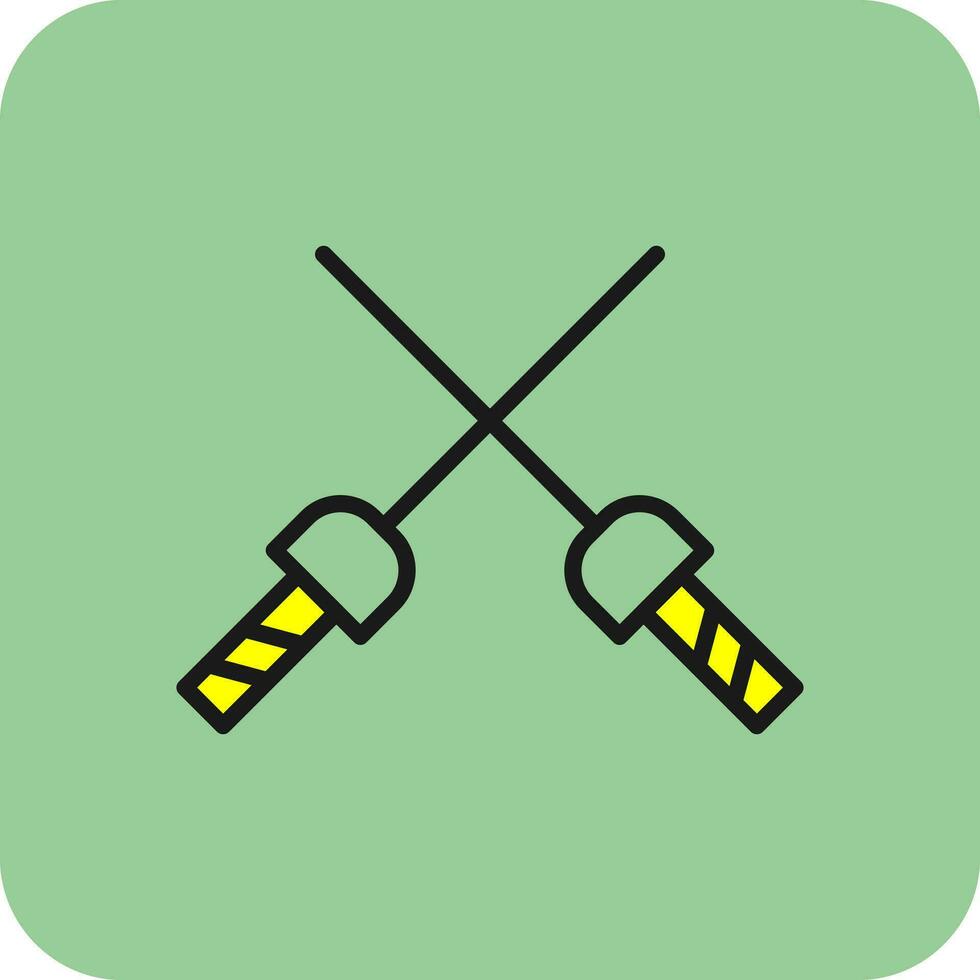 Fencing Vector Icon Design