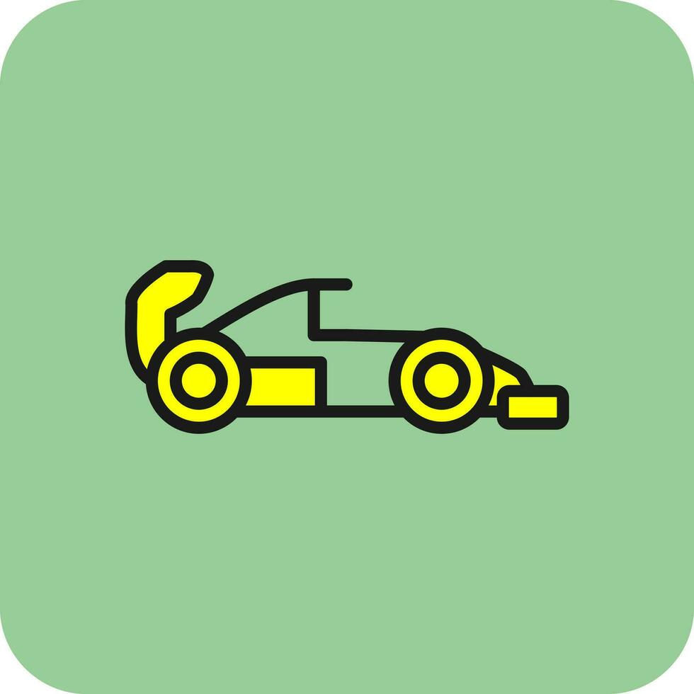 Racing car Vector Icon Design