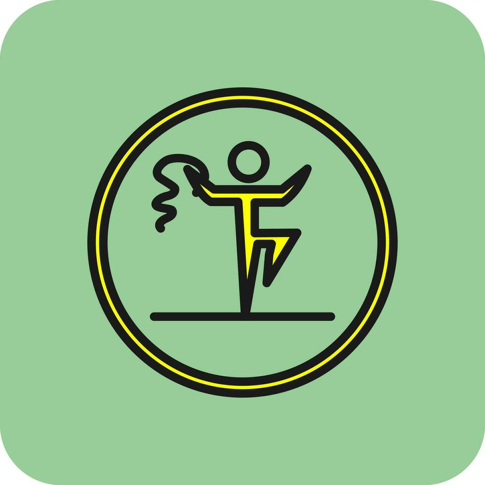 Rythmic gymnastics Vector Icon Design