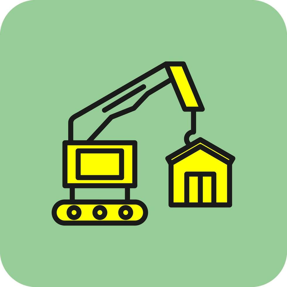 Construction site Vector Icon Design