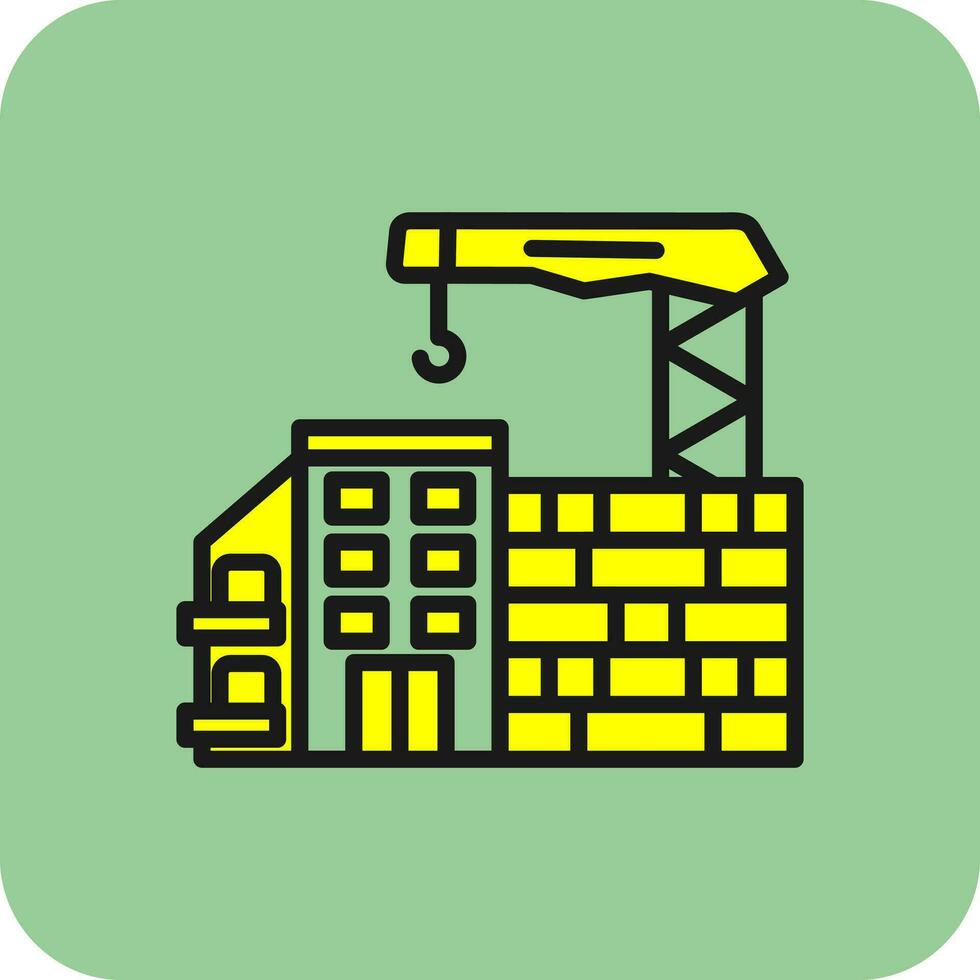 Construction site Vector Icon Design