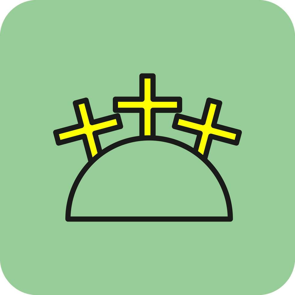 Cemetery Vector Icon Design