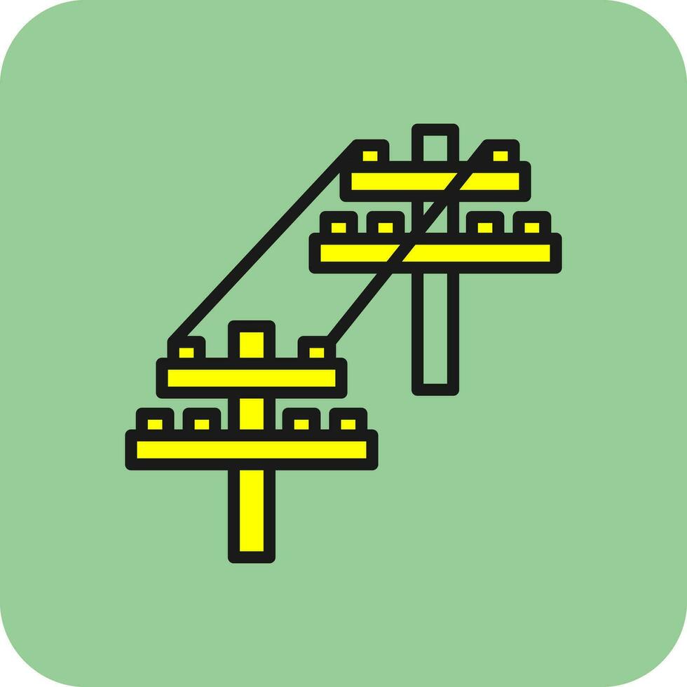 Electric tower Vector Icon Design