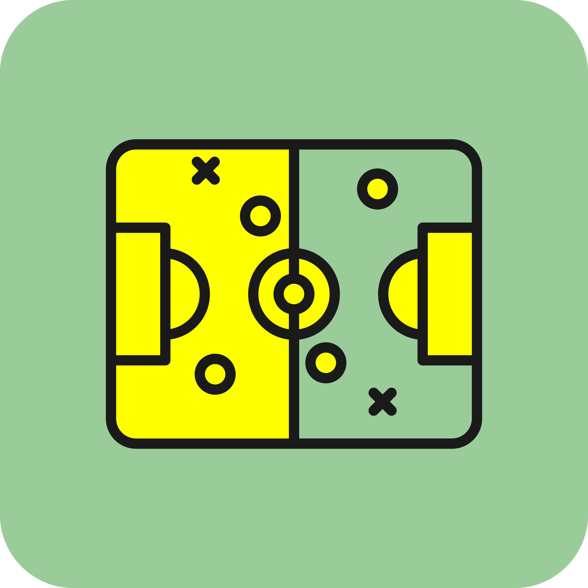 Football field Vector Icon Design 25633311 Vector Art at Vecteezy