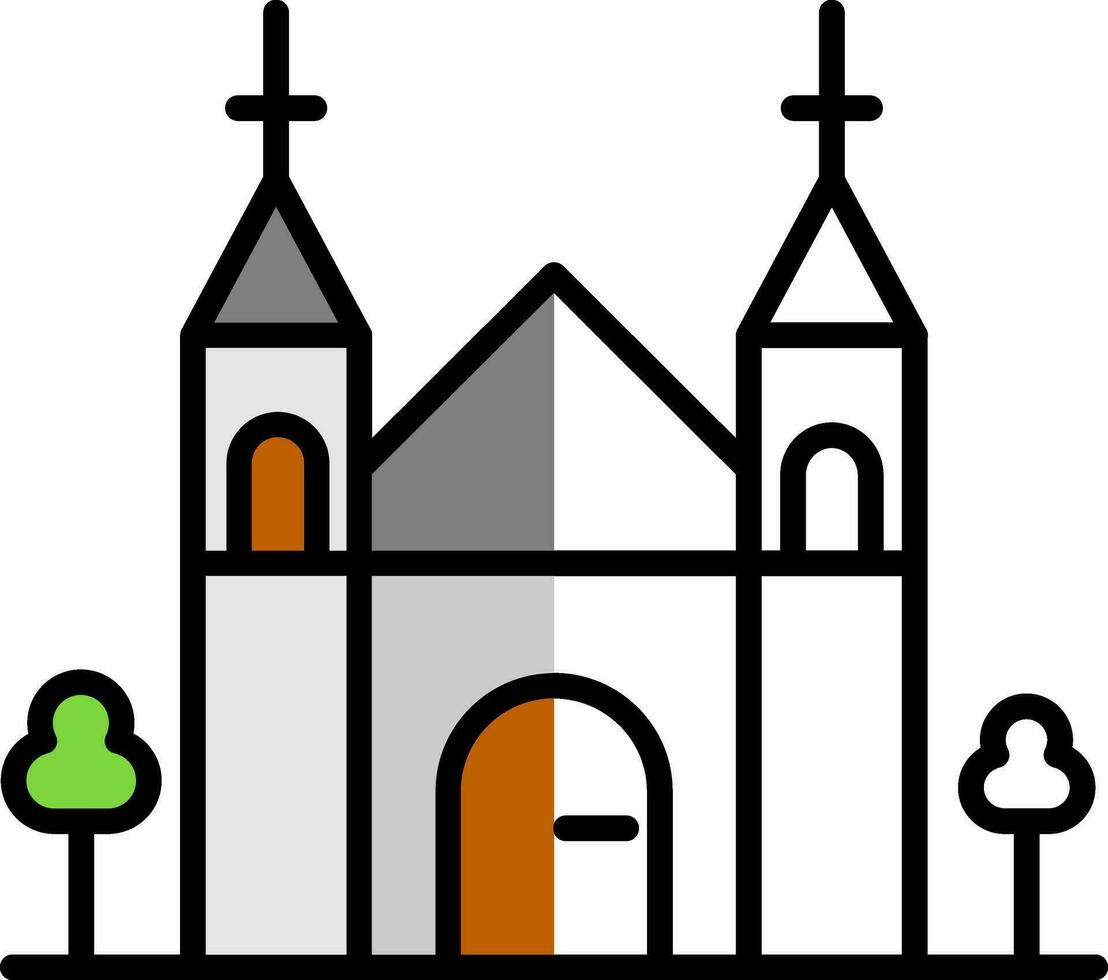 Domtoren Vector Icon Design