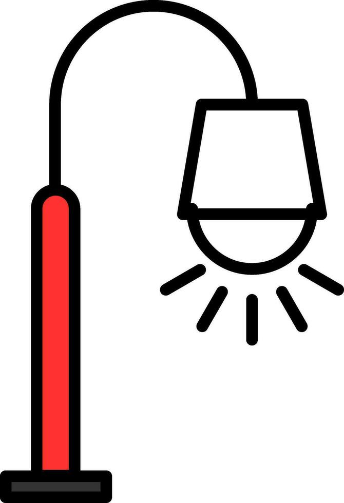 Street lamp Vector Icon Design