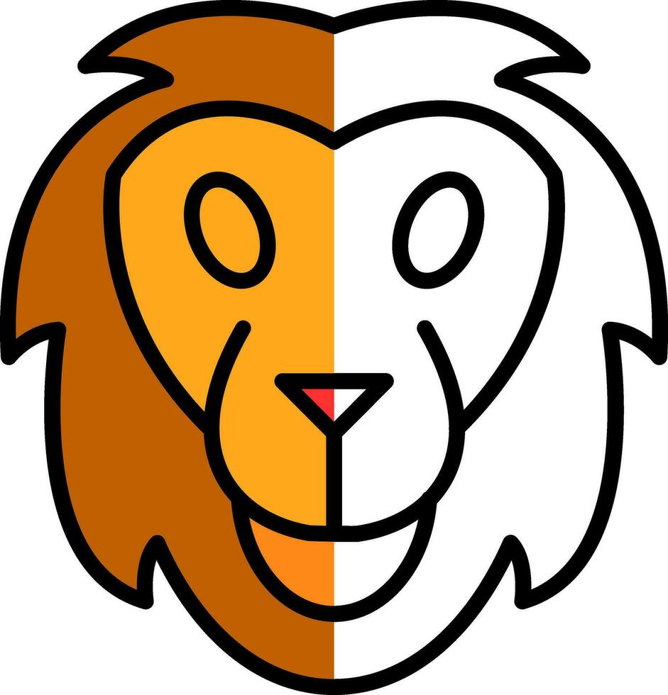 diseño de icono de vector de león