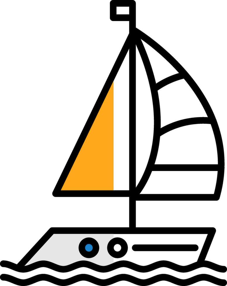 diseño de icono de vector de barco