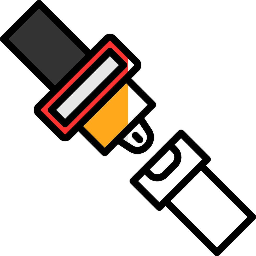 Seat belt Vector Icon Design