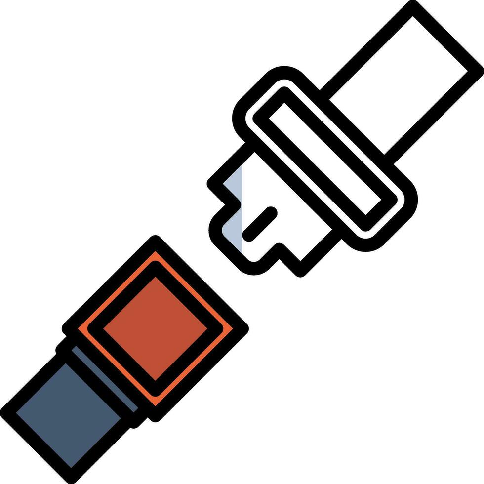 Seat belt Vector Icon Design