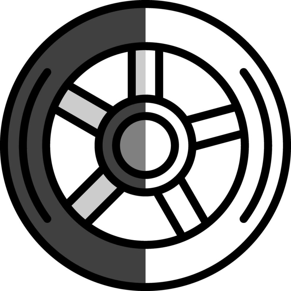 Wheel Vector Icon Design
