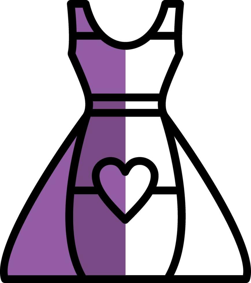 Dress Vector Icon Design