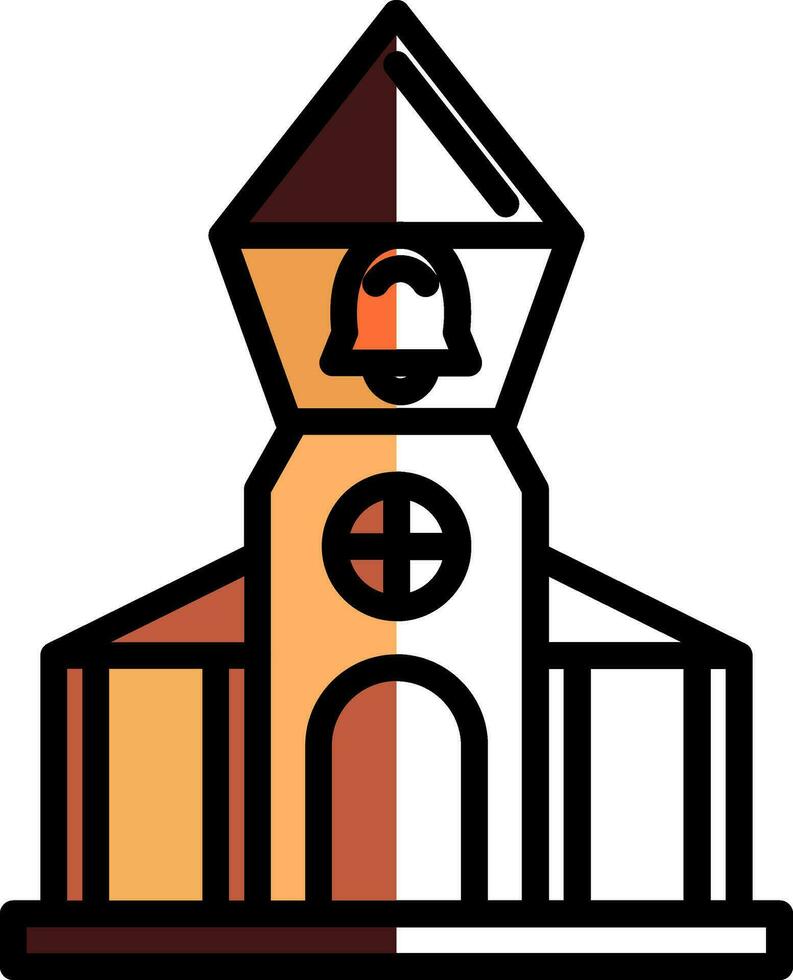 campanario vector icono diseño