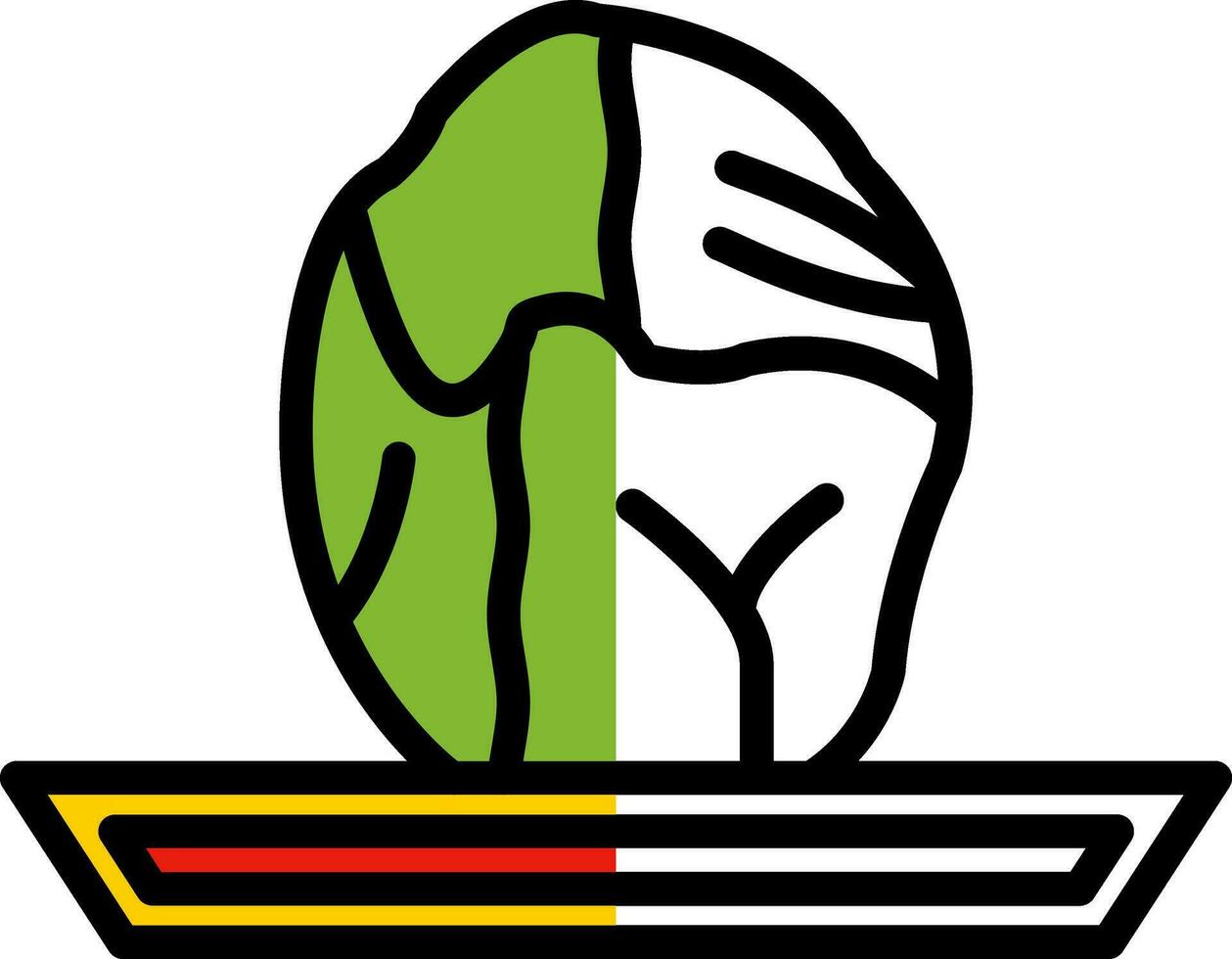 Brussels sprouts Vector Icon Design