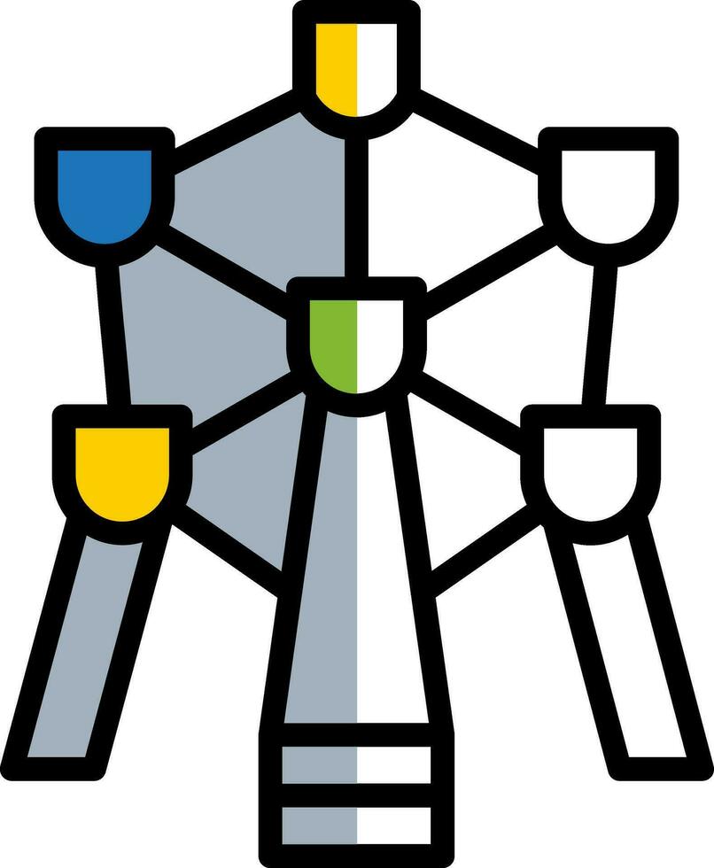 Atomium Vector Icon Design