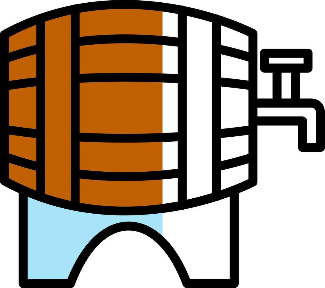 cerveza barrilete vector icono diseño