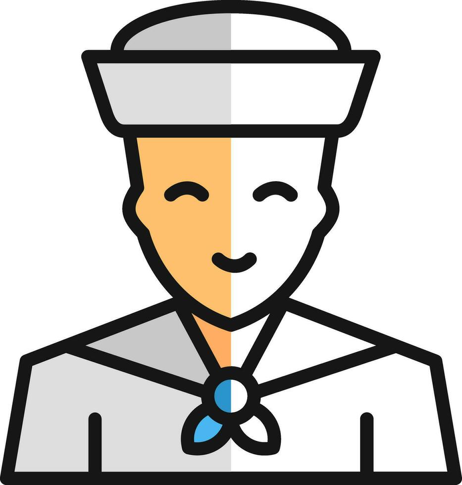 Sailor Vector Icon Design