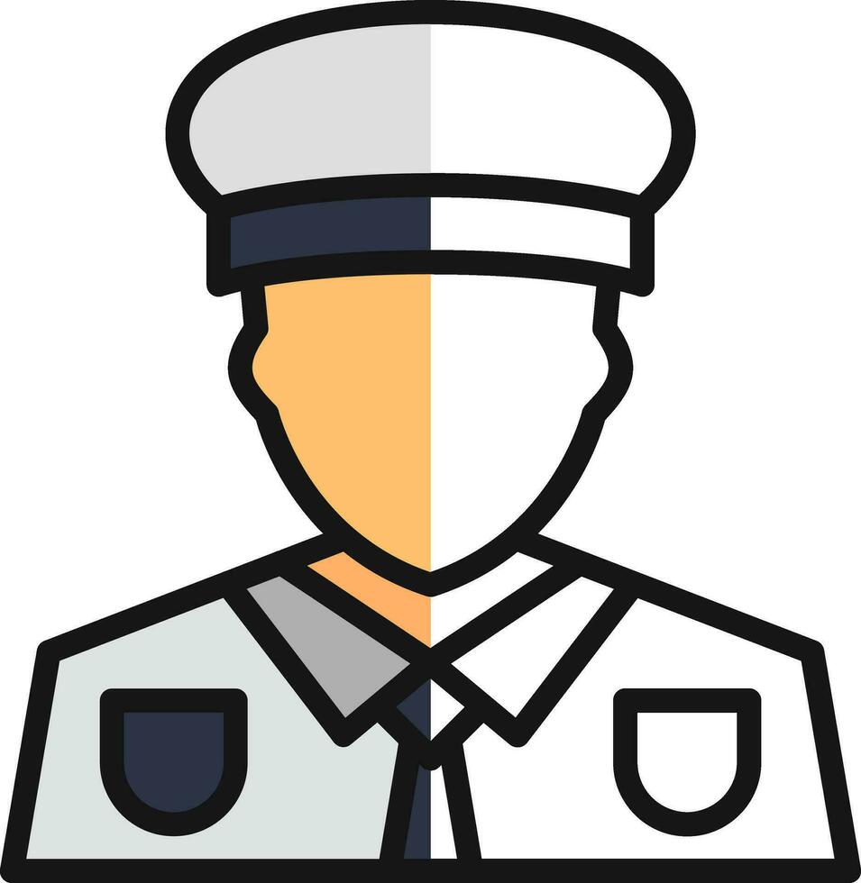 Captain Vector Icon Design