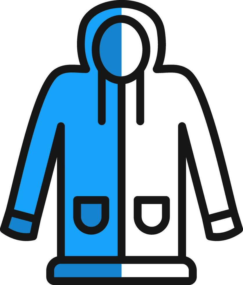 Raincoat Vector Icon Design