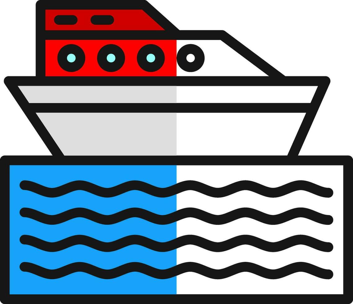 diseño de icono de vector de barco