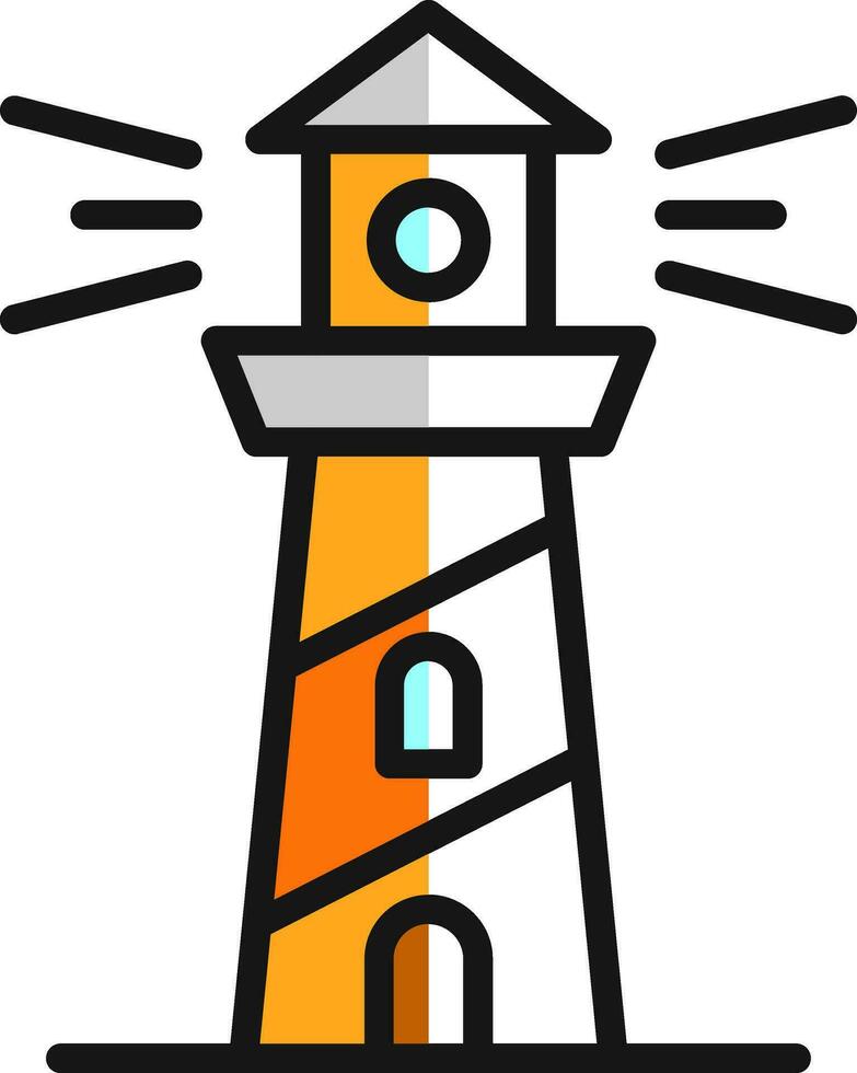 Lighthouse Vector Icon Design