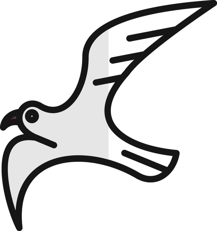 Seagull Vector Icon Design