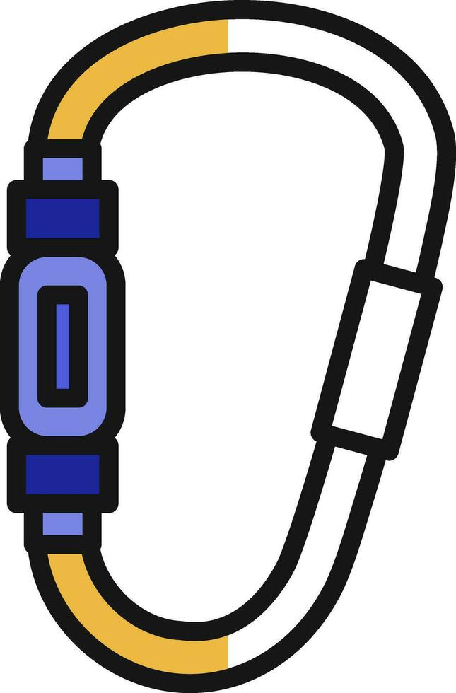 Carabiner Vector Icon Design