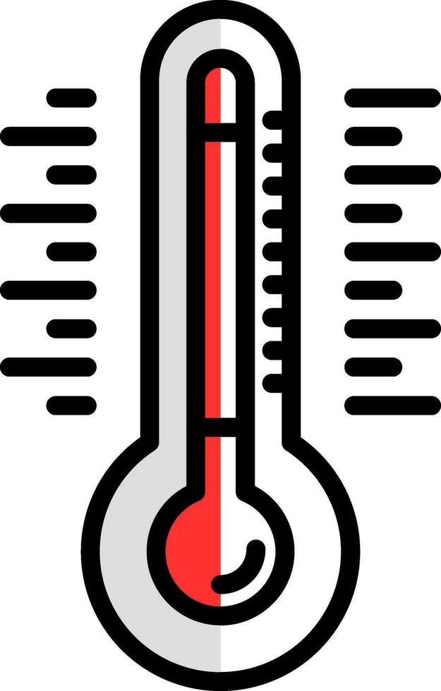 Thermometer Vector Icon Design