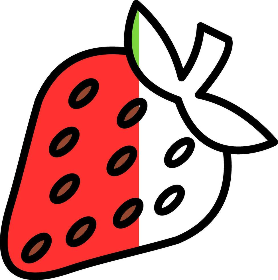 Strawberry Vector Icon Design
