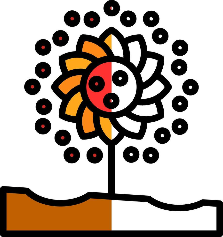 Pollen Vector Icon Design