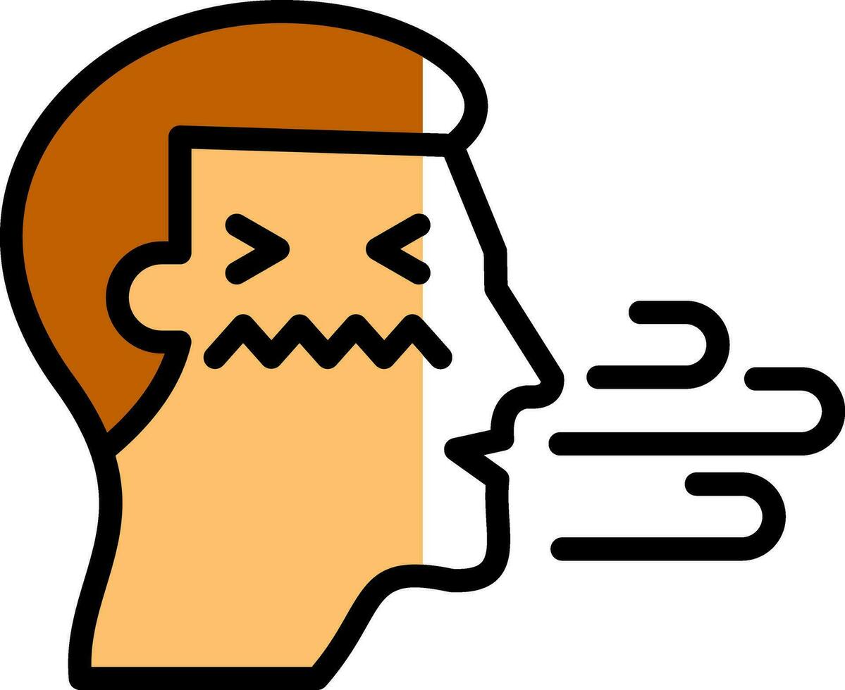 Bad breath Vector Icon Design