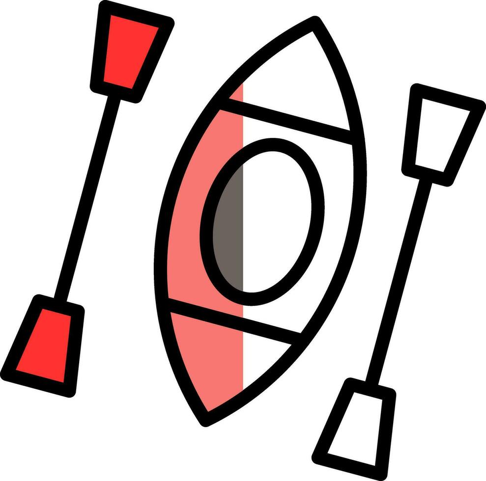 diseño de icono de vector de kayak