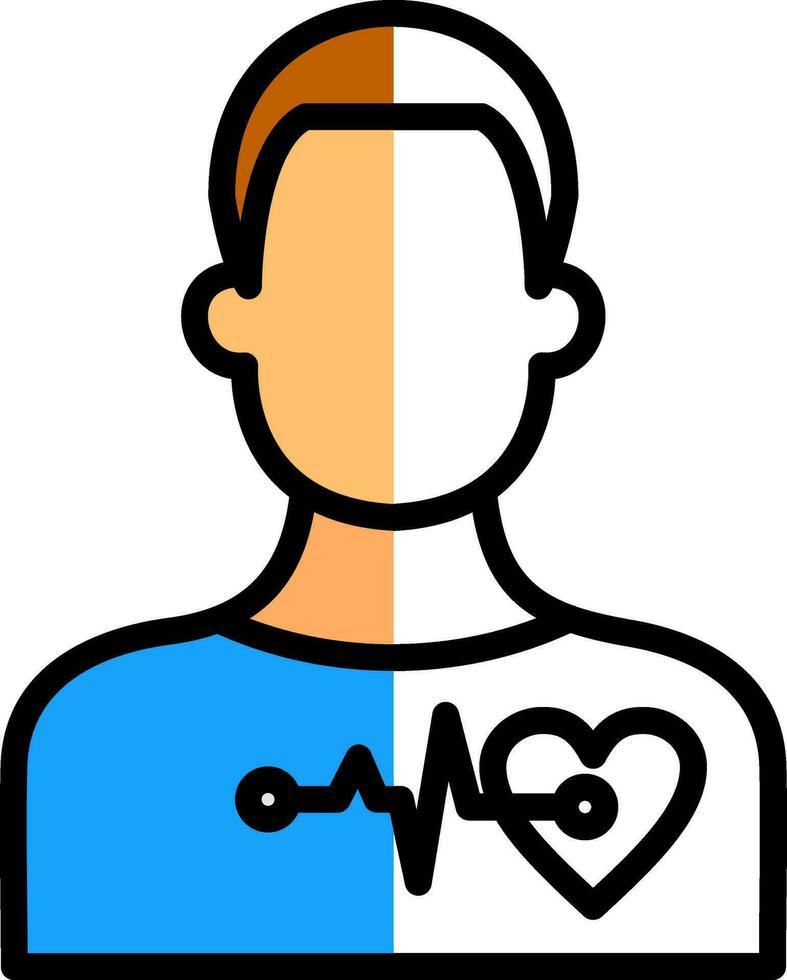 Cardiac arrest Vector Icon Design