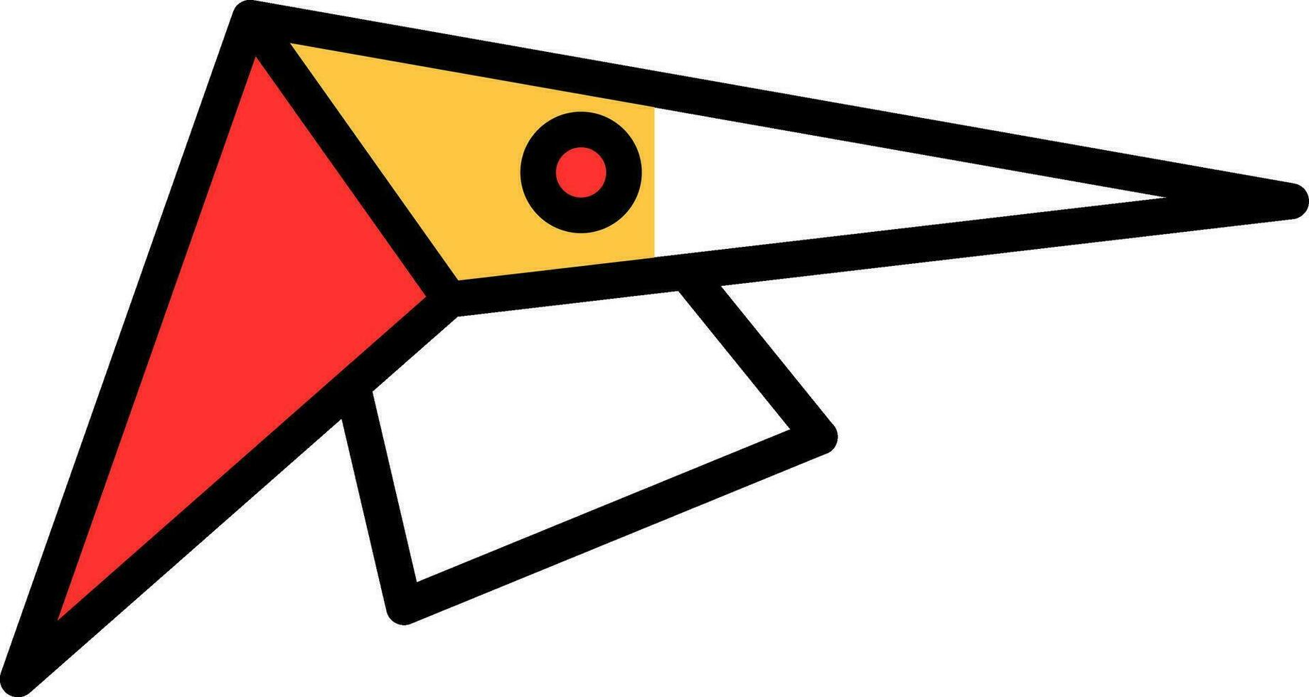 Hang gliding Vector Icon Design