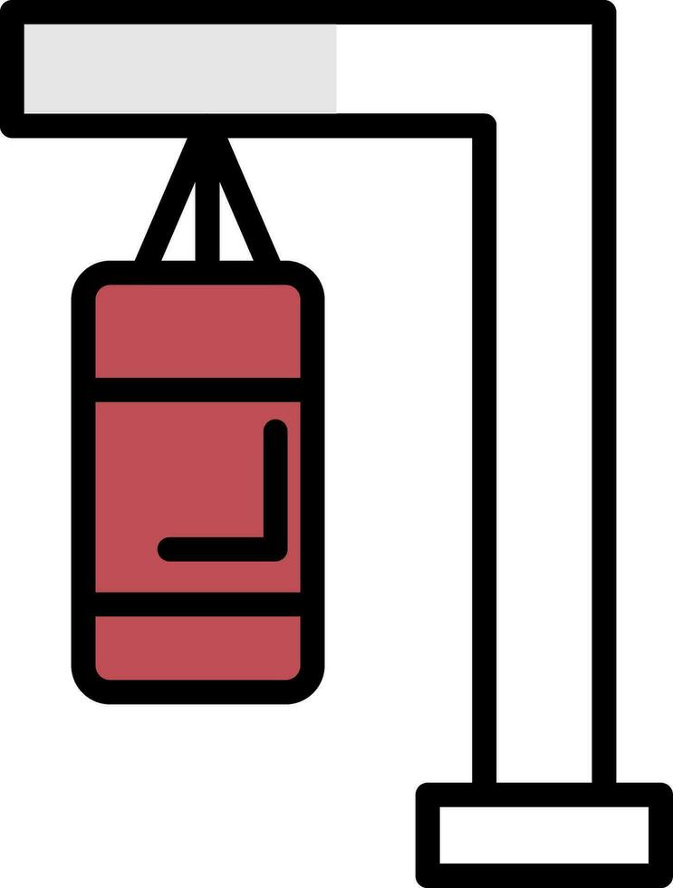 Punching bag Vector Icon Design