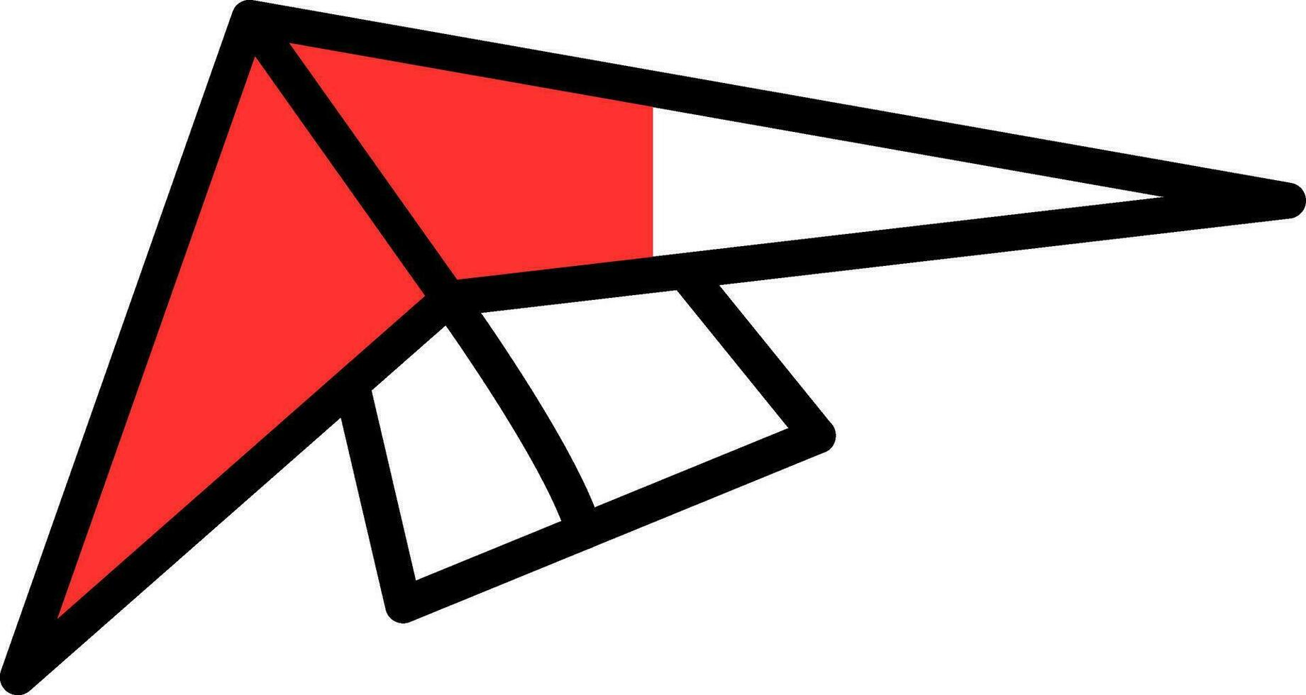 Hang gliding Vector Icon Design