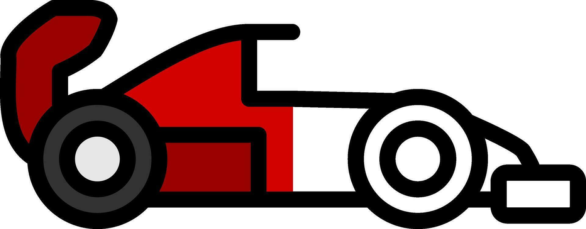 Racing car Vector Icon Design