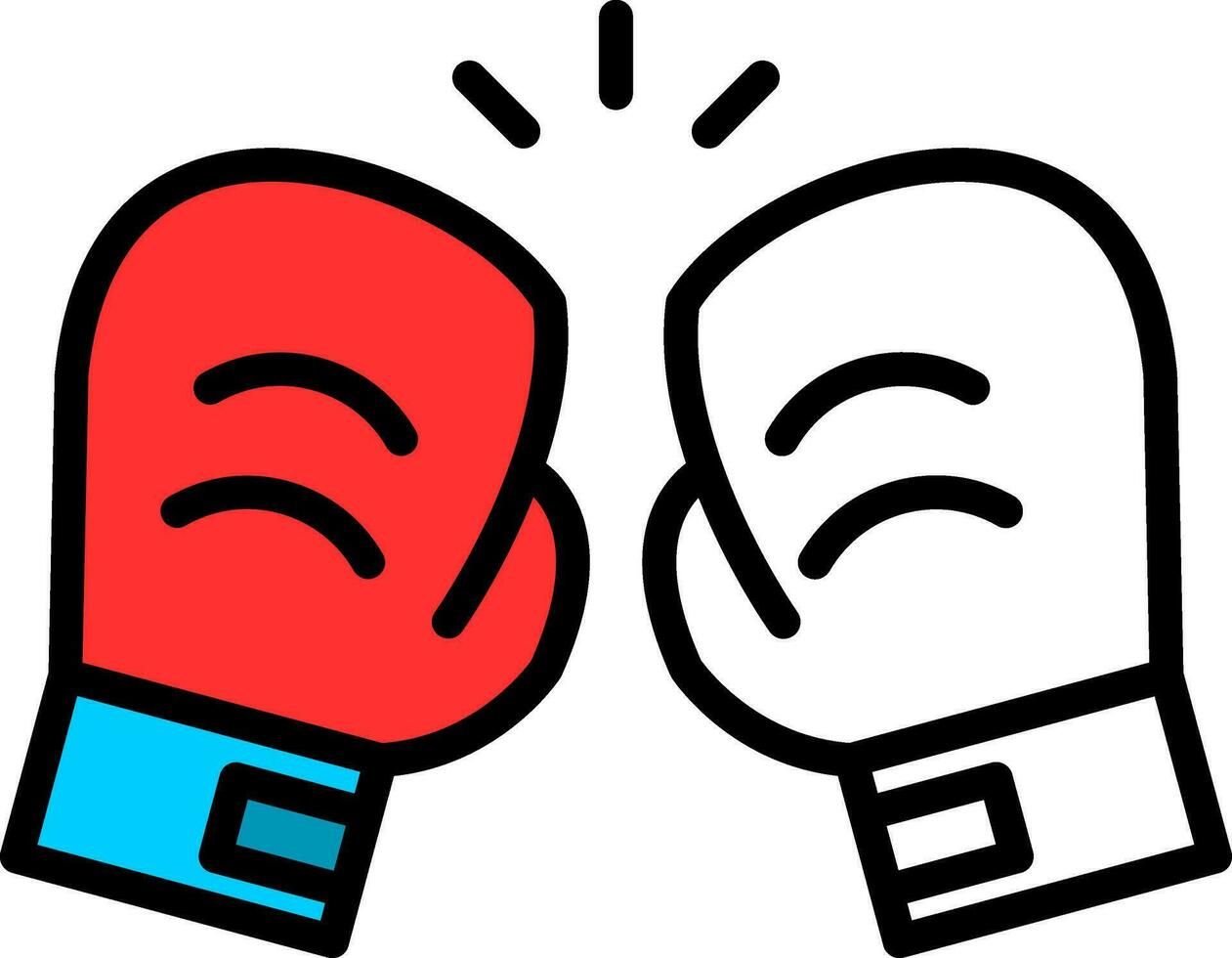 Boxing gloves Vector Icon Design