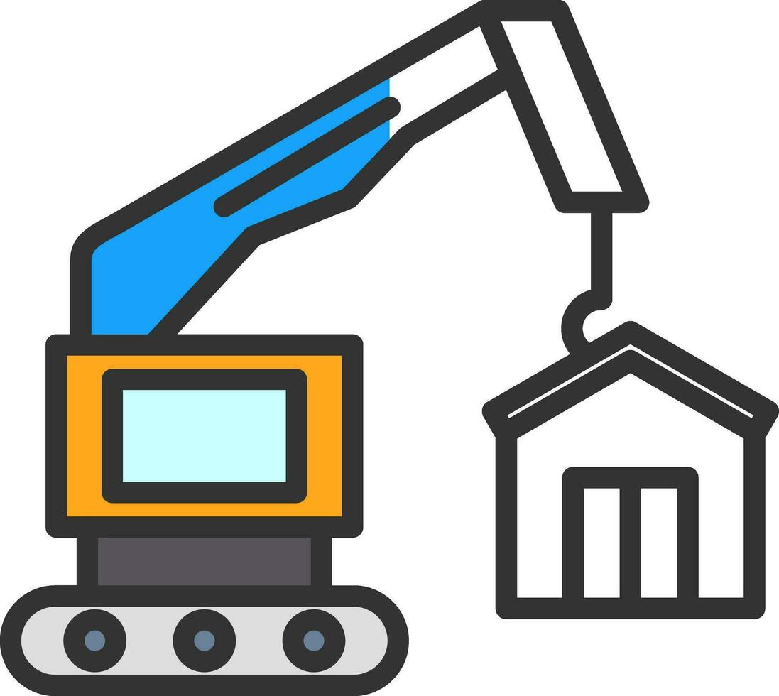 Construction site Vector Icon Design