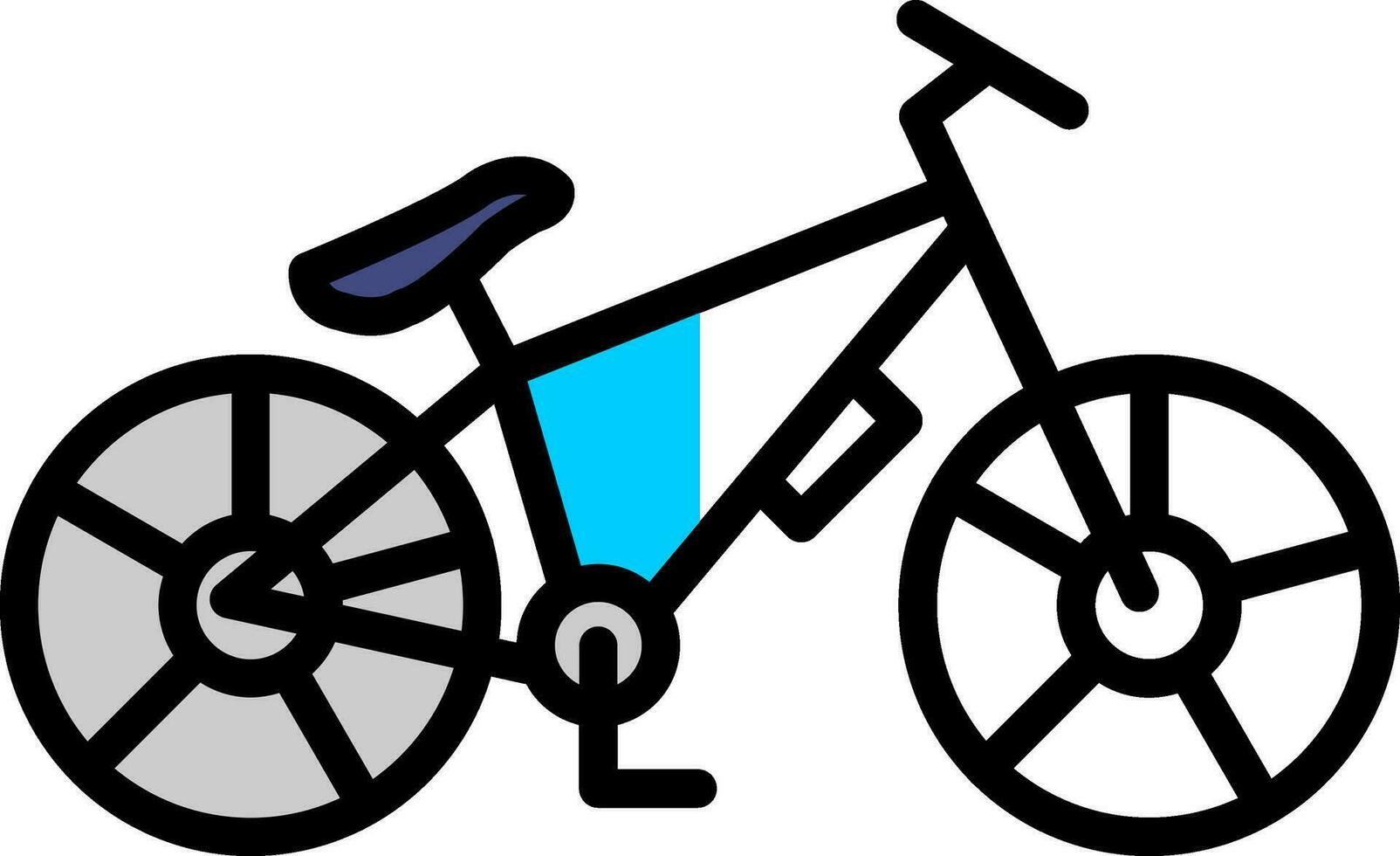 diseño de icono de vector de bicicleta de montaña