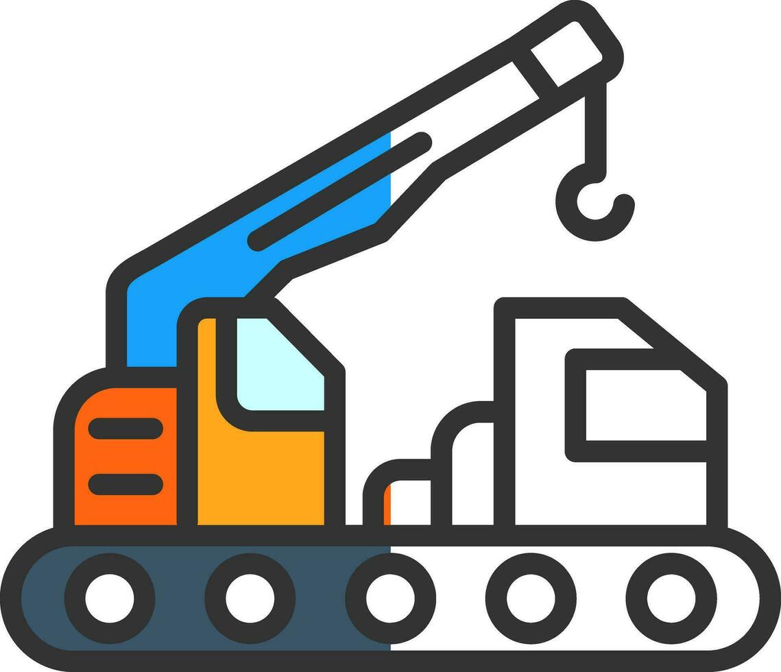 Crane Vector Icon Design