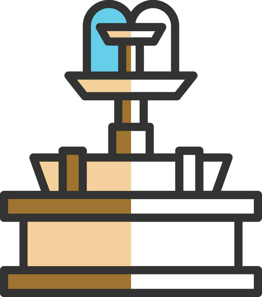 Fountain Vector Icon Design