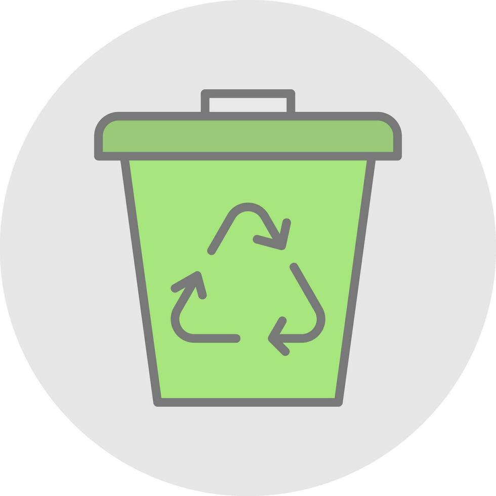 Waste bin Vector Icon Design