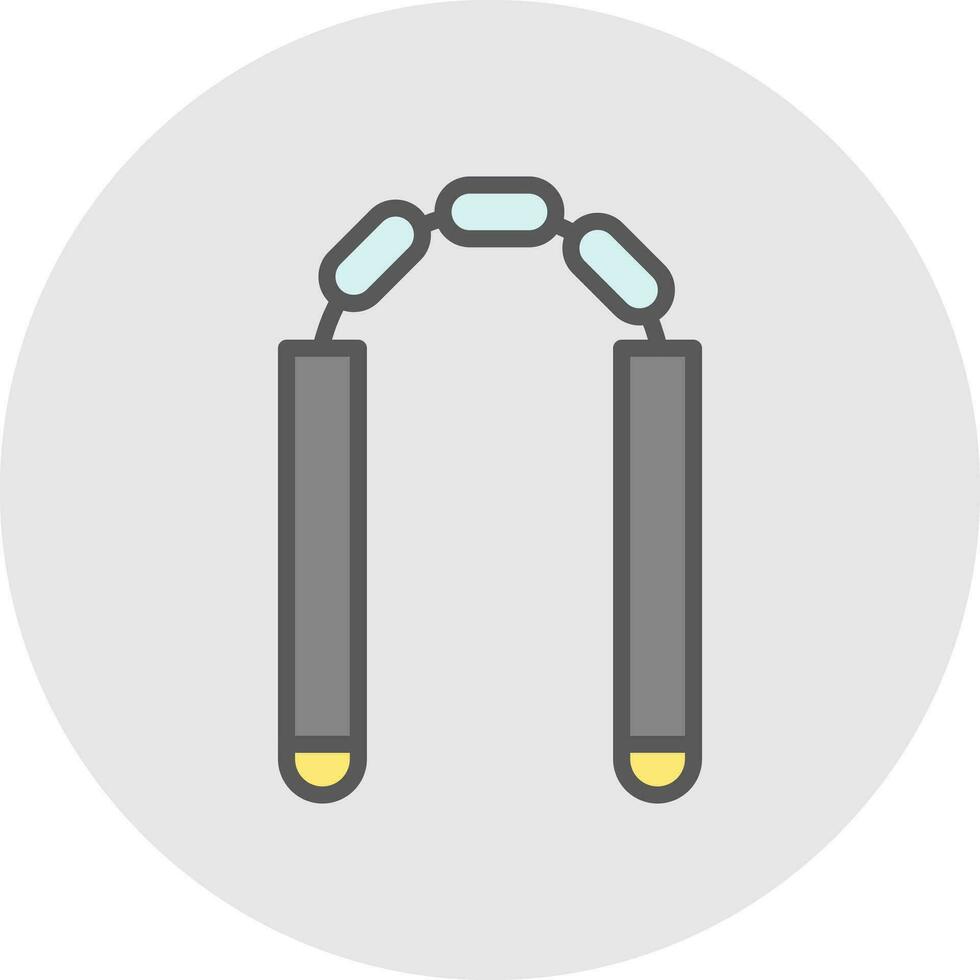 nunchaku vector icono diseño