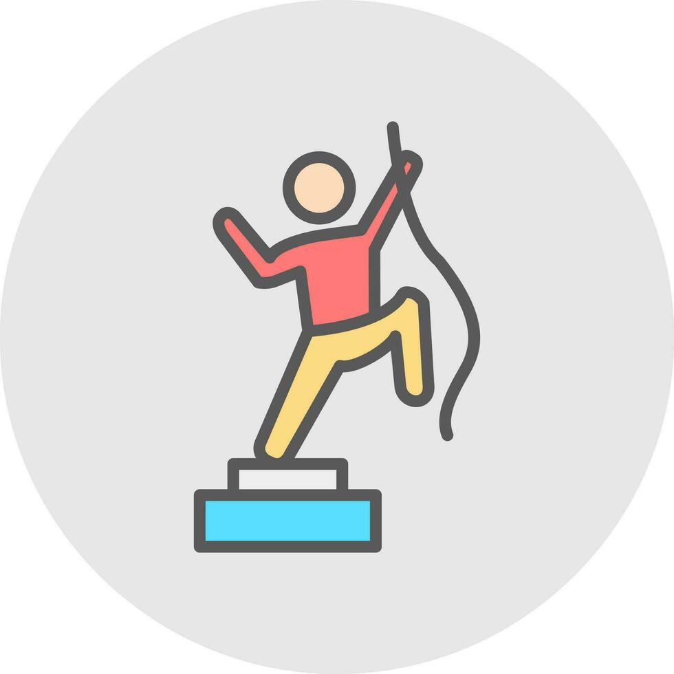 Climbing Vector Icon Design