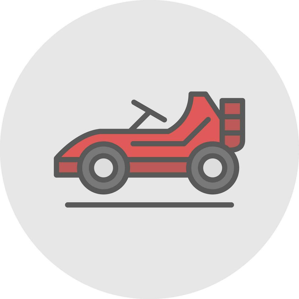 Go kart Vector Icon Design