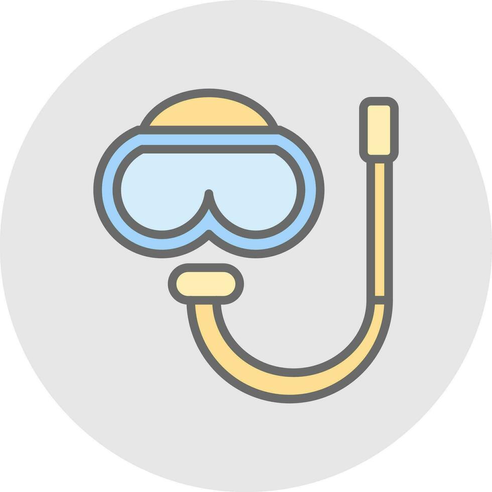 Snorkling Vector Icon Design